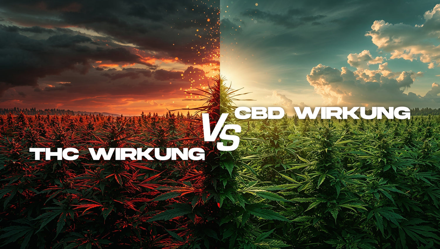 THC Wirkung im Vergleich zur CBD Wirkung