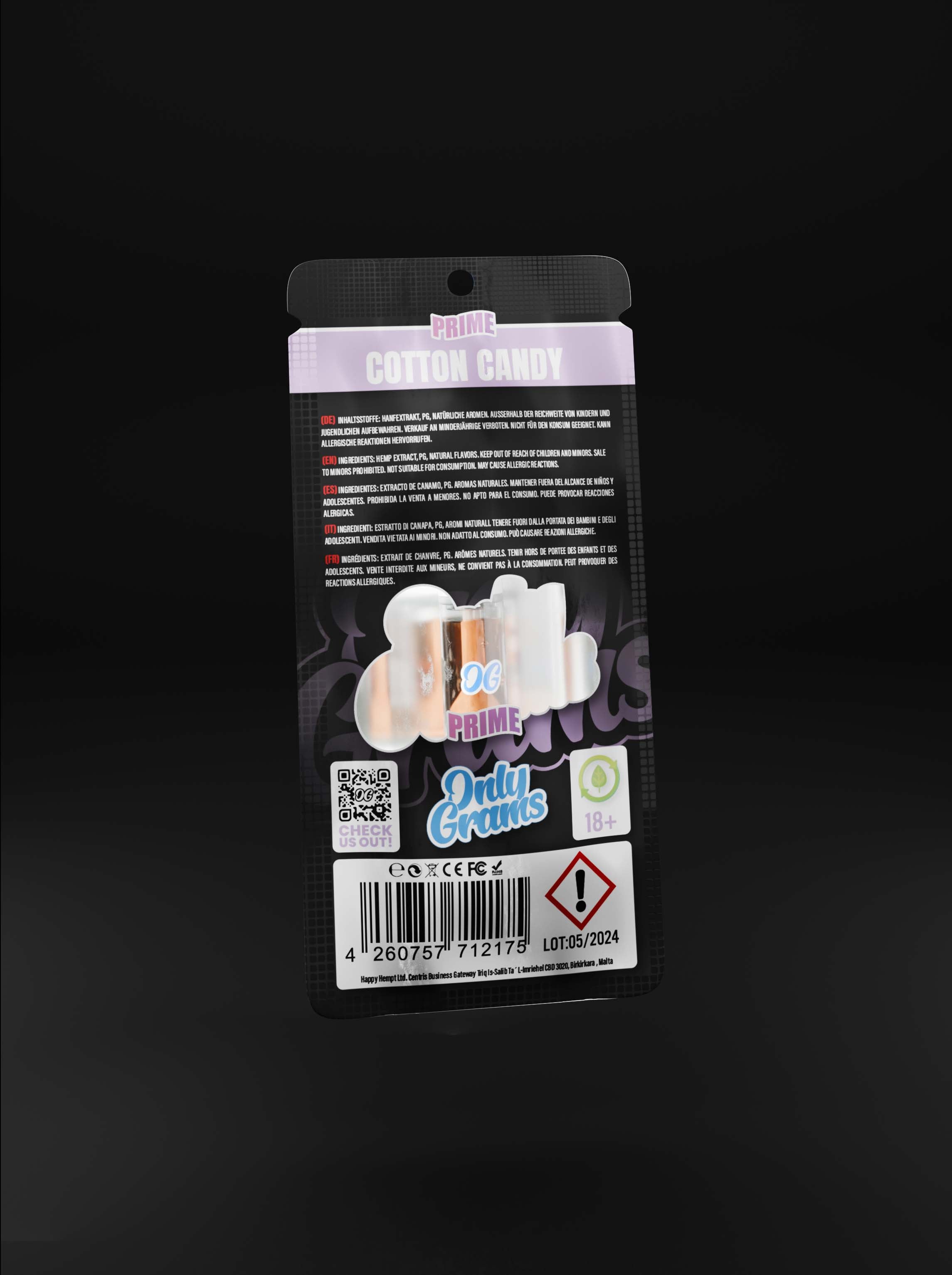 Cotton Candy CBD Kartusche - OnlyGrams