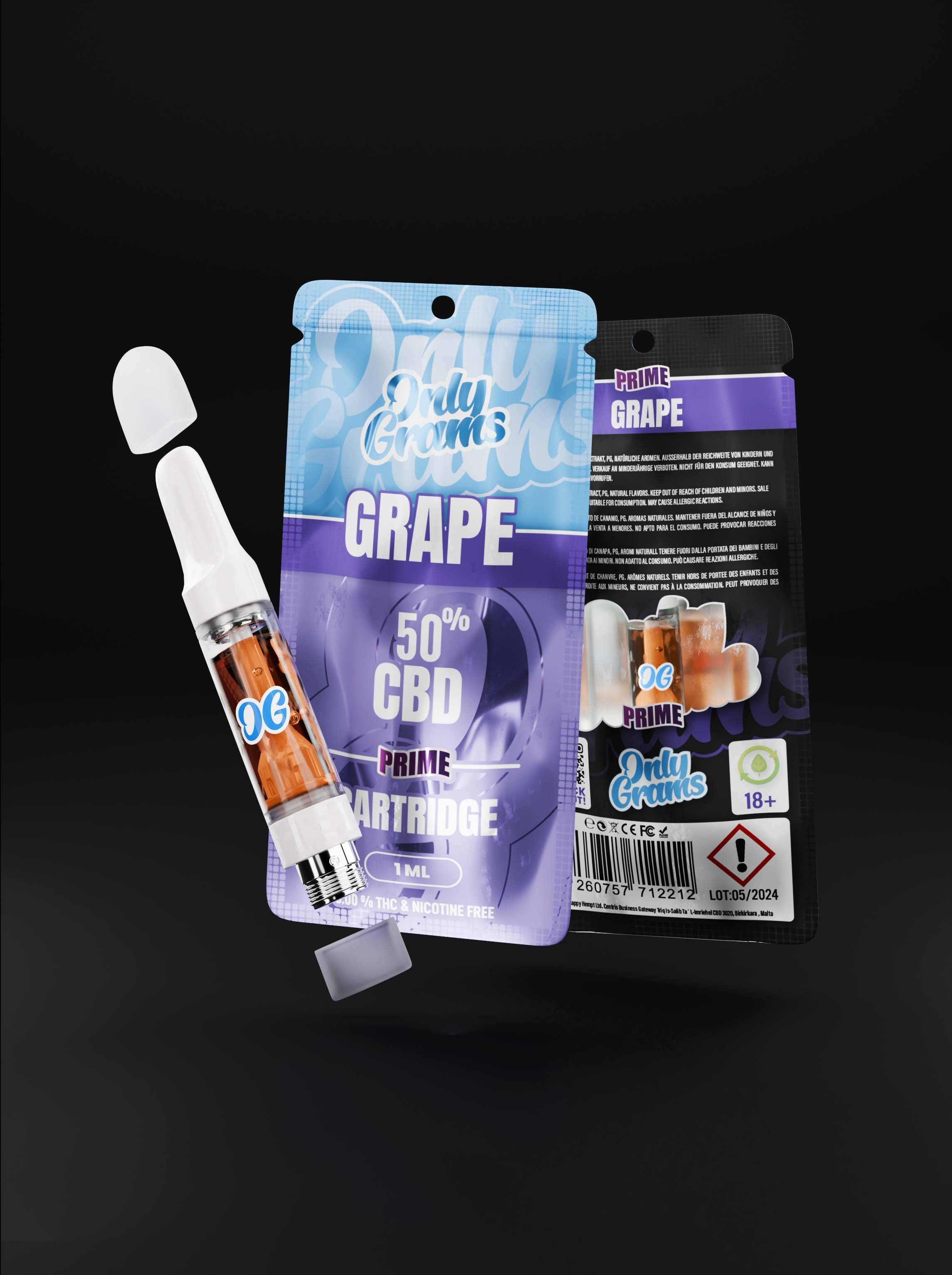 Grape CBD Kartusche - OnlyGrams