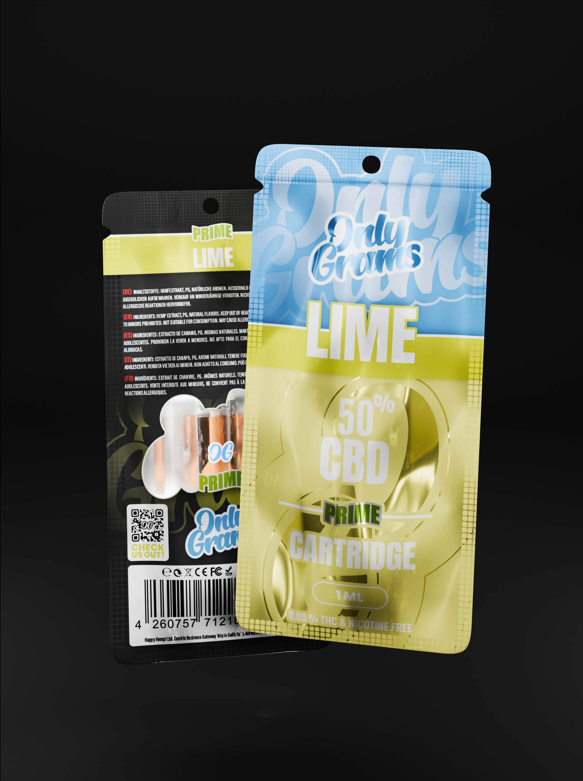 Lime CBD Kartusche - OnlyGrams