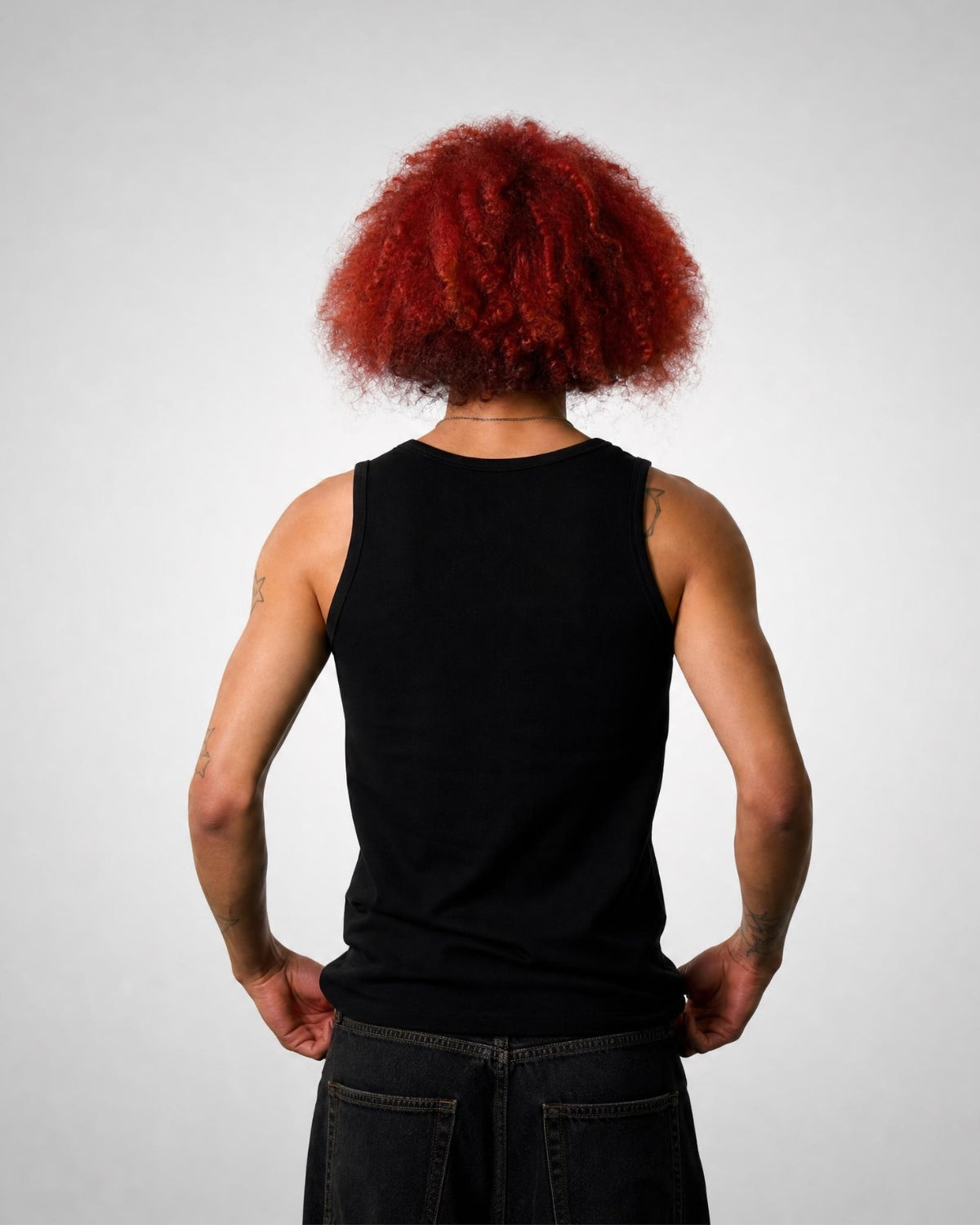 Slim Fit Tanktop – Schwarz