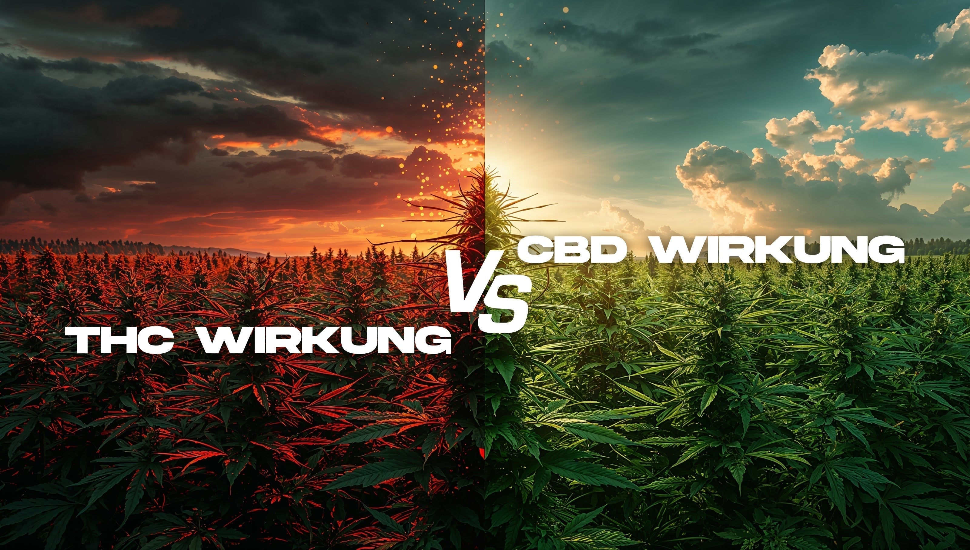 THC Wirkung im Vergleich zur CBD Wirkung