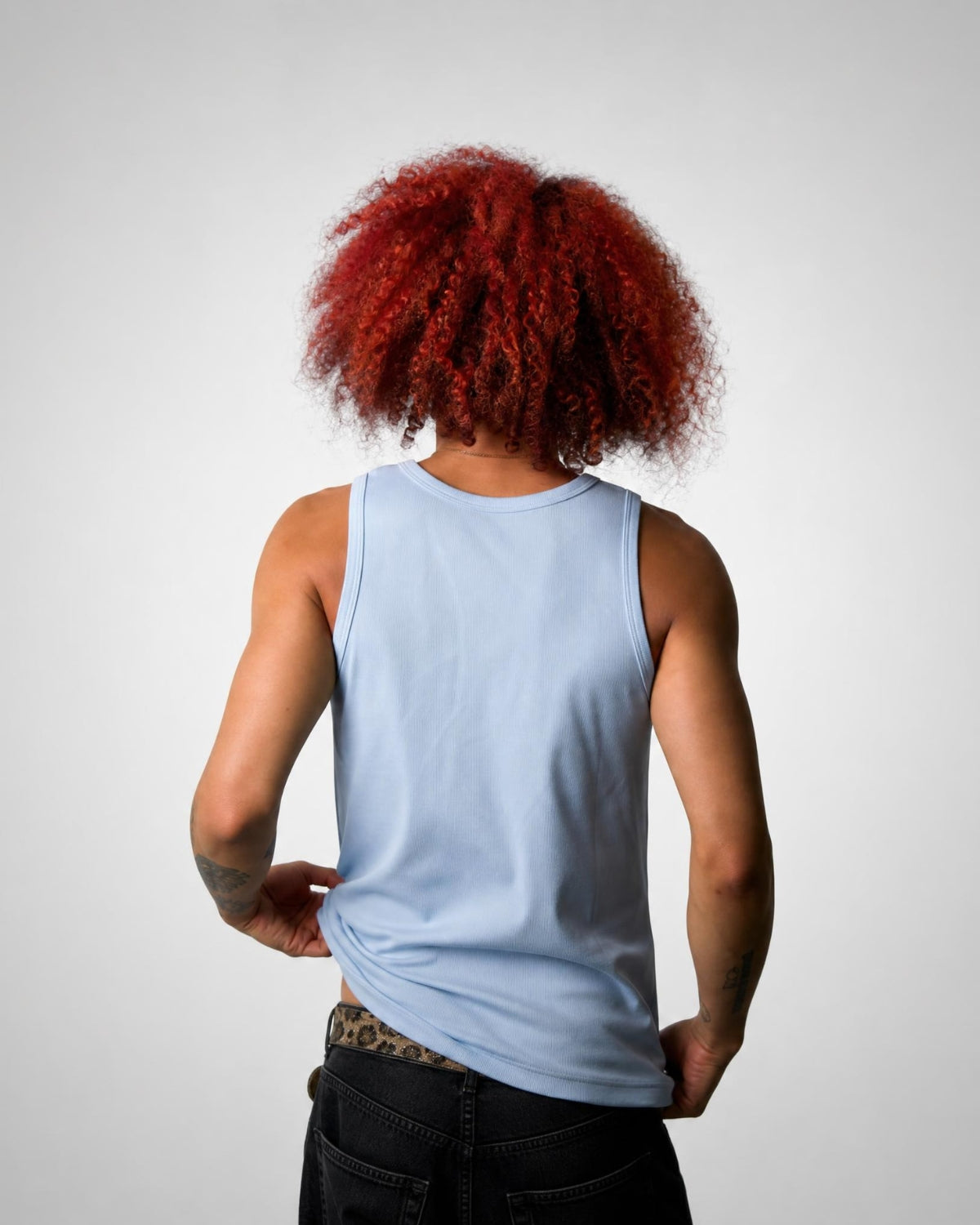 Slim Fit Tanktop – Baby Blau