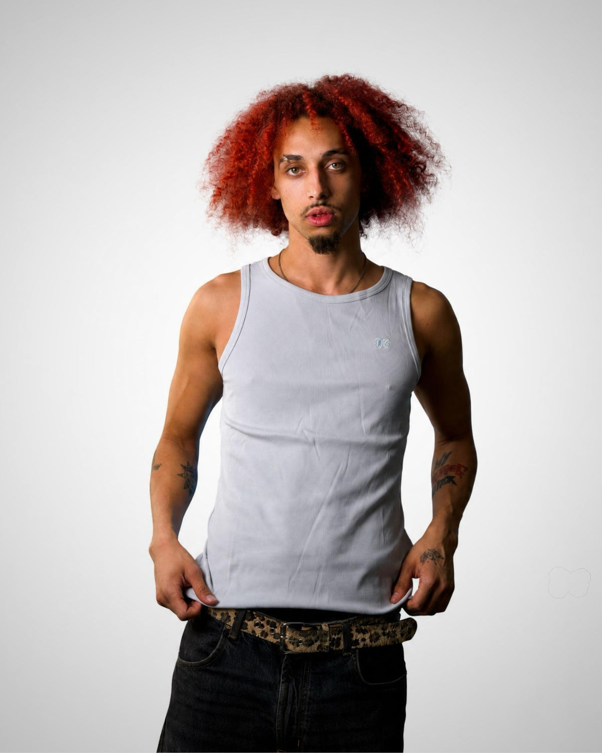 Slim Fit Tanktop – Hellgrau