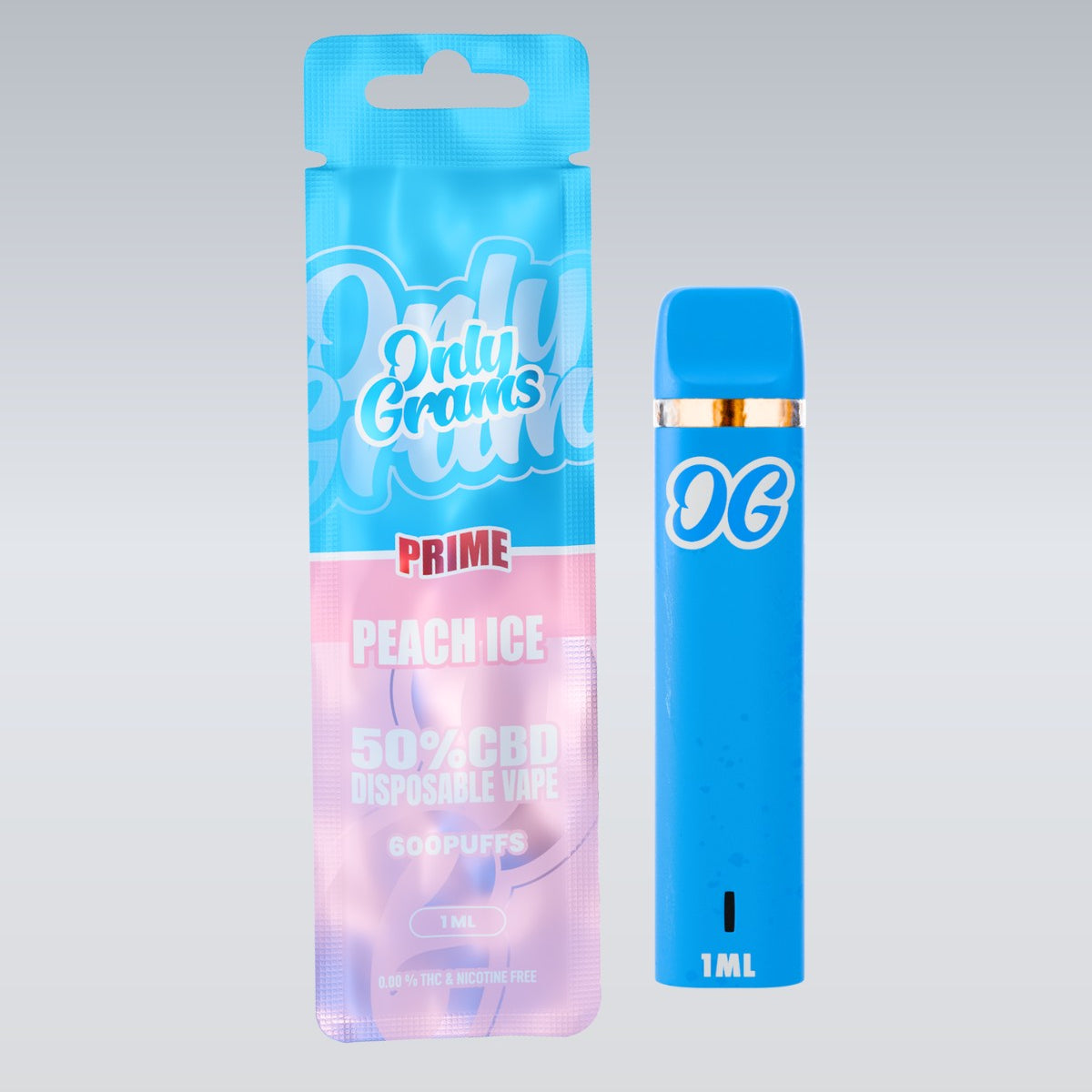 Peach Ice CBD Vape | OnlyGrams