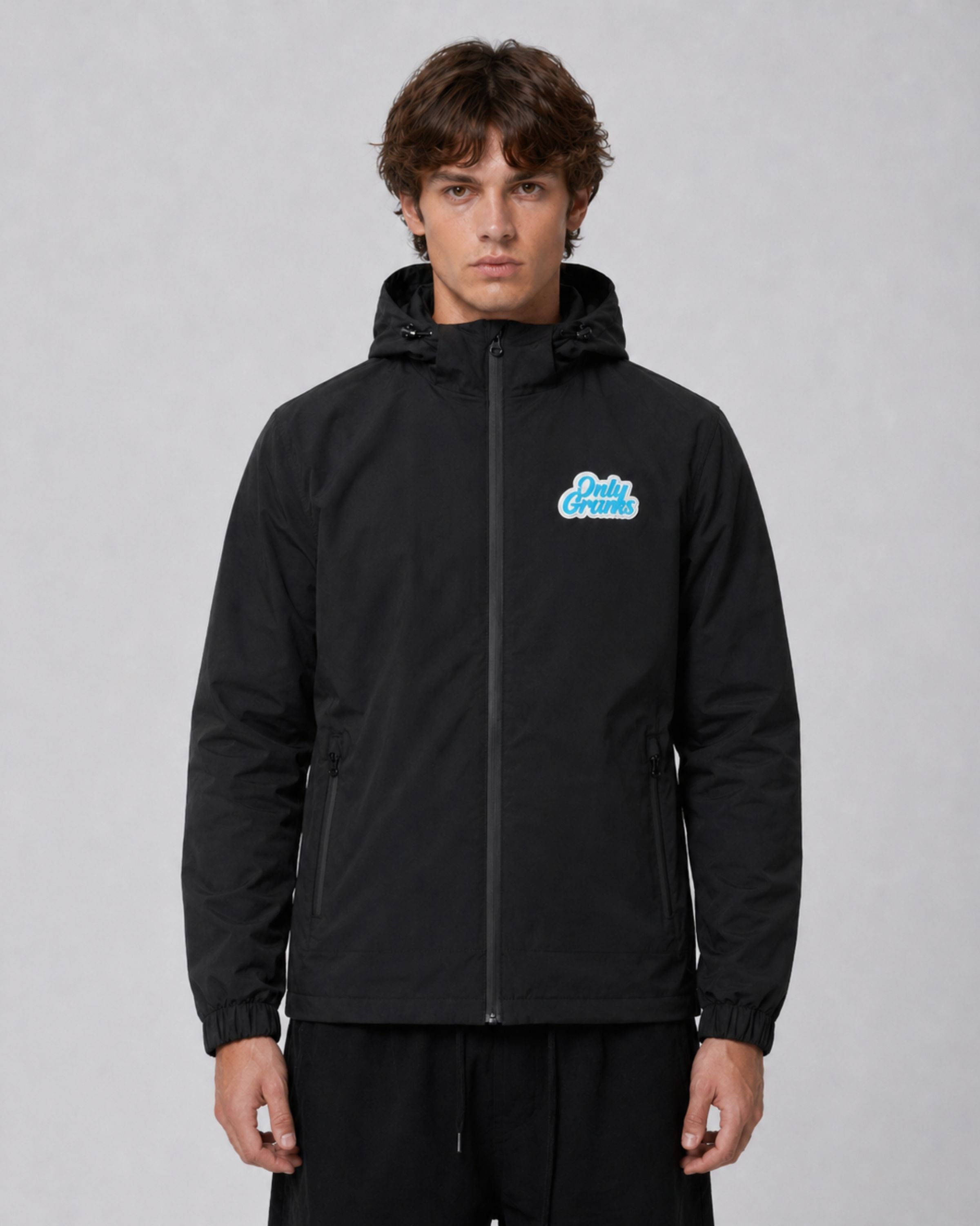 OnlyGrams Windbreaker Jacke - Schwarz - OnlyGrams
